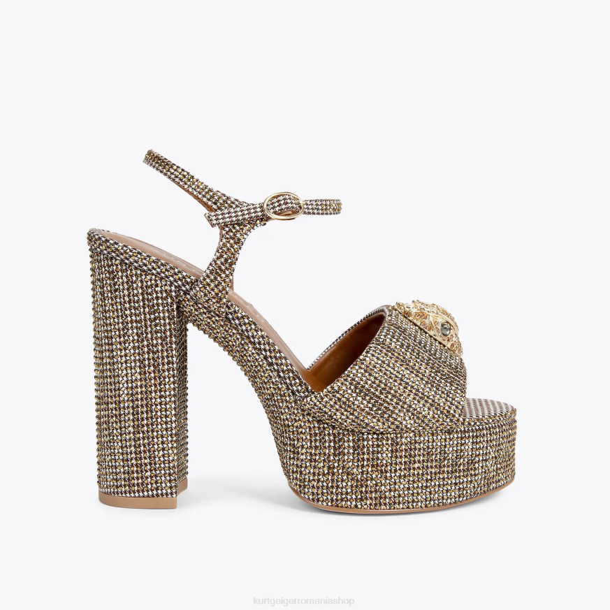 femei bej Kurt Geiger sandale london kensington platformă N02B334 | încălțăminte