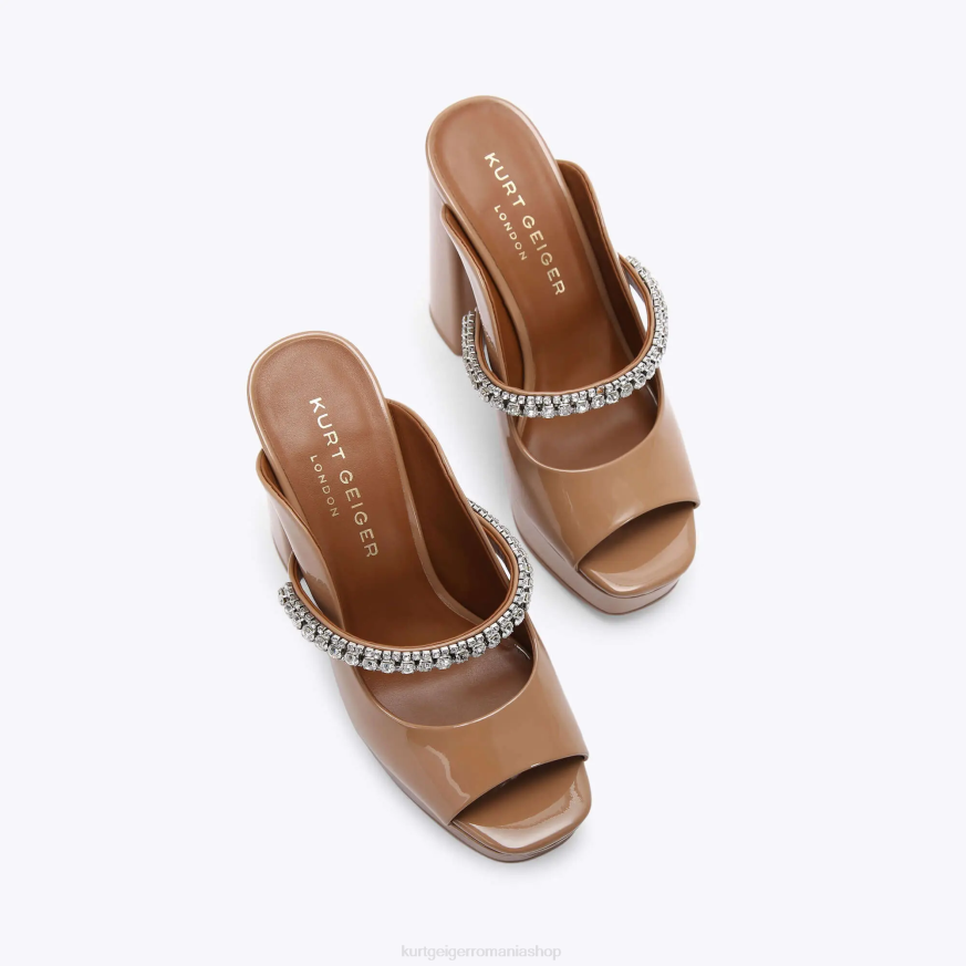 femei cămilă Kurt Geiger london duke platformă peep toe N02B341 | încălțăminte