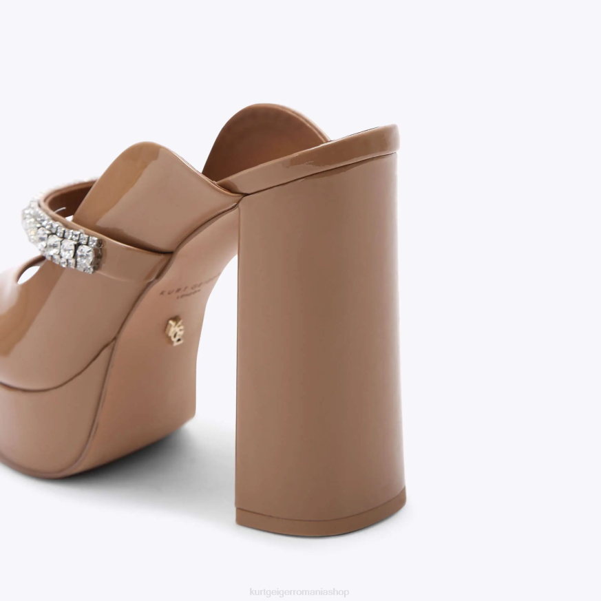 femei cămilă Kurt Geiger london duke platformă peep toe N02B341 | încălțăminte