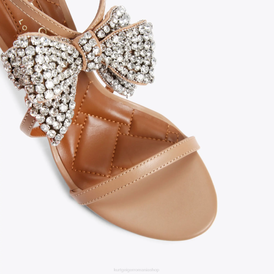 femei cămilă Kurt Geiger sandale London Bromley Bow 95 N02B336 | încălțăminte