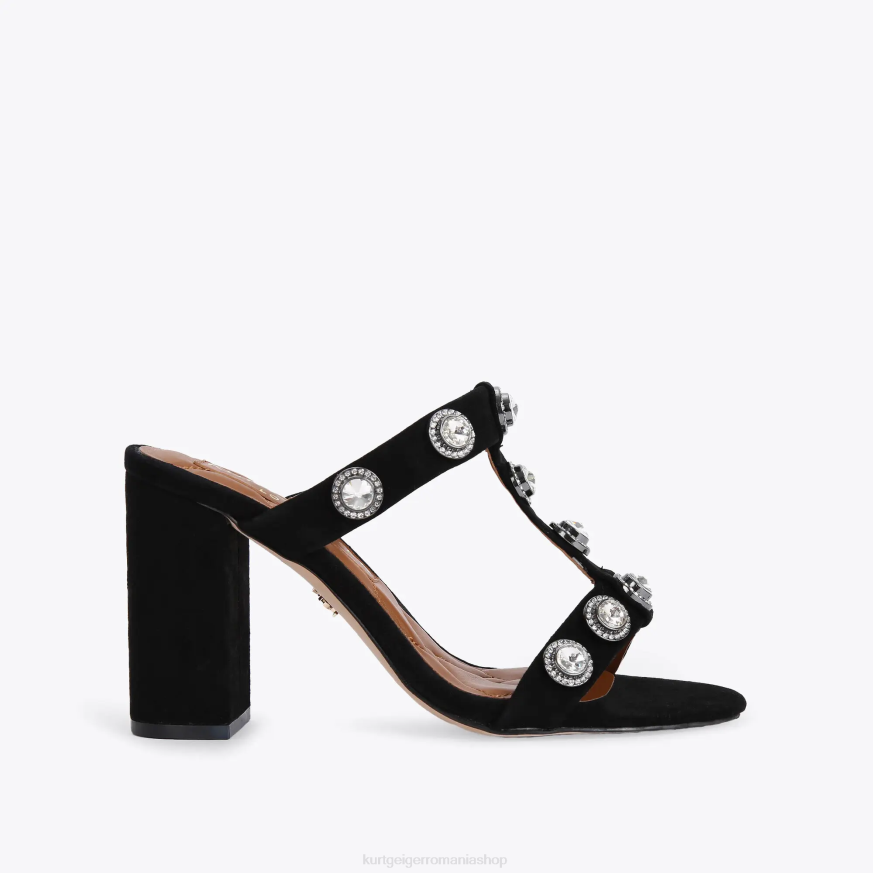 femei combinație de negru Kurt Geiger london octavia block mule N02B675 | încălțăminte
