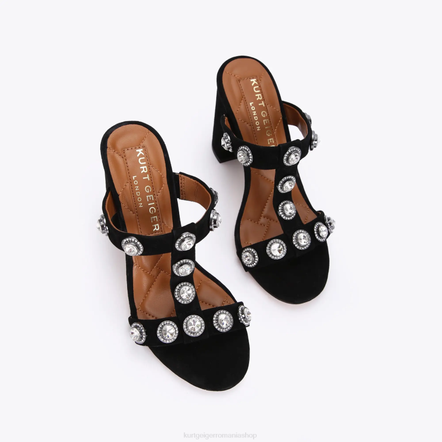 femei combinație de negru Kurt Geiger london octavia block mule N02B675 | încălțăminte