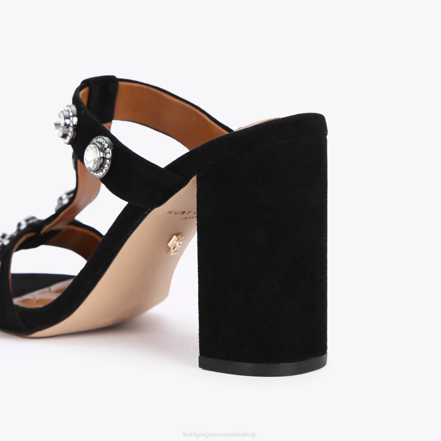 femei combinație de negru Kurt Geiger london octavia block mule N02B675 | încălțăminte