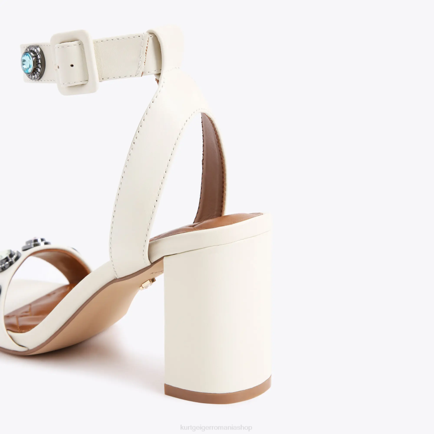 femei combinație de oase Kurt Geiger sandale london octavia block N02B676 | încălțăminte