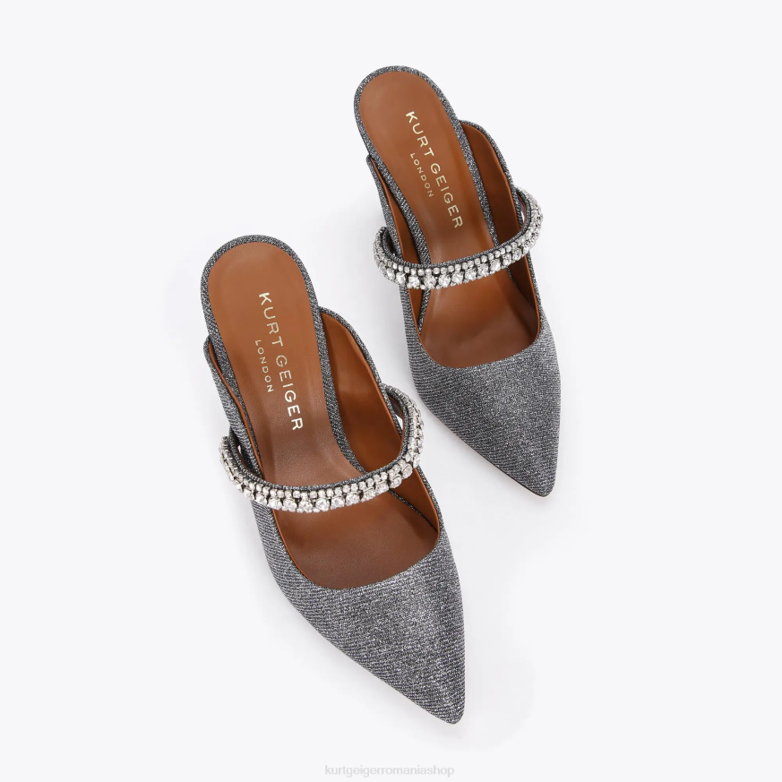 femei gunmetal Kurt Geiger duce de Londra N02B316 | încălțăminte