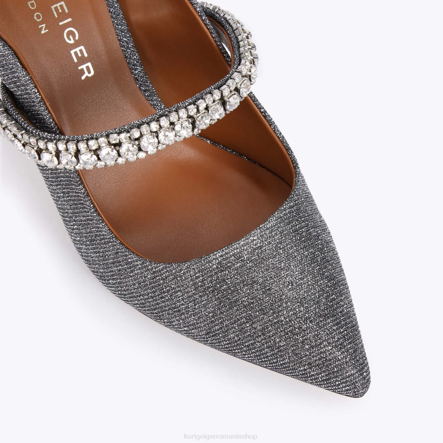 femei gunmetal Kurt Geiger duce de Londra N02B316 | încălțăminte