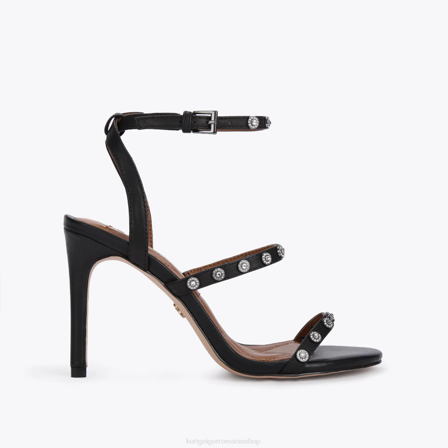 femei negru Kurt Geiger cristale portia londonezi N02B388 | încălțăminte