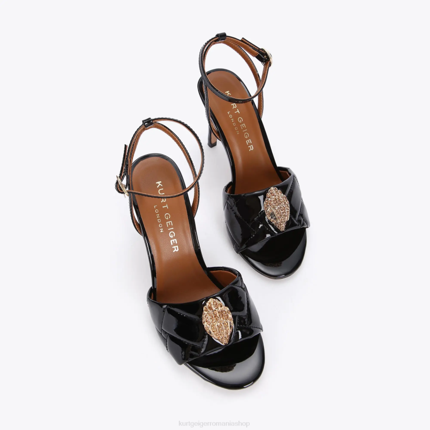 femei negru Kurt Geiger sandale london kensington N02B671 | încălțăminte