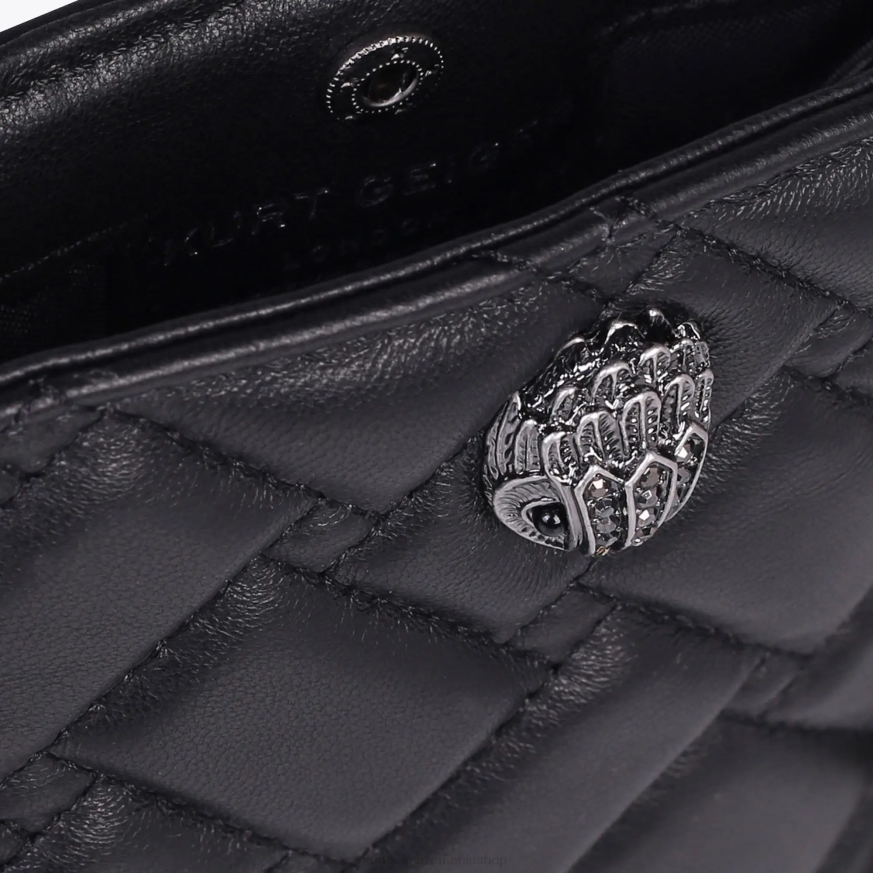 femei negru Kurt Geiger husa telefon Kensington de londra N02B77 | saci