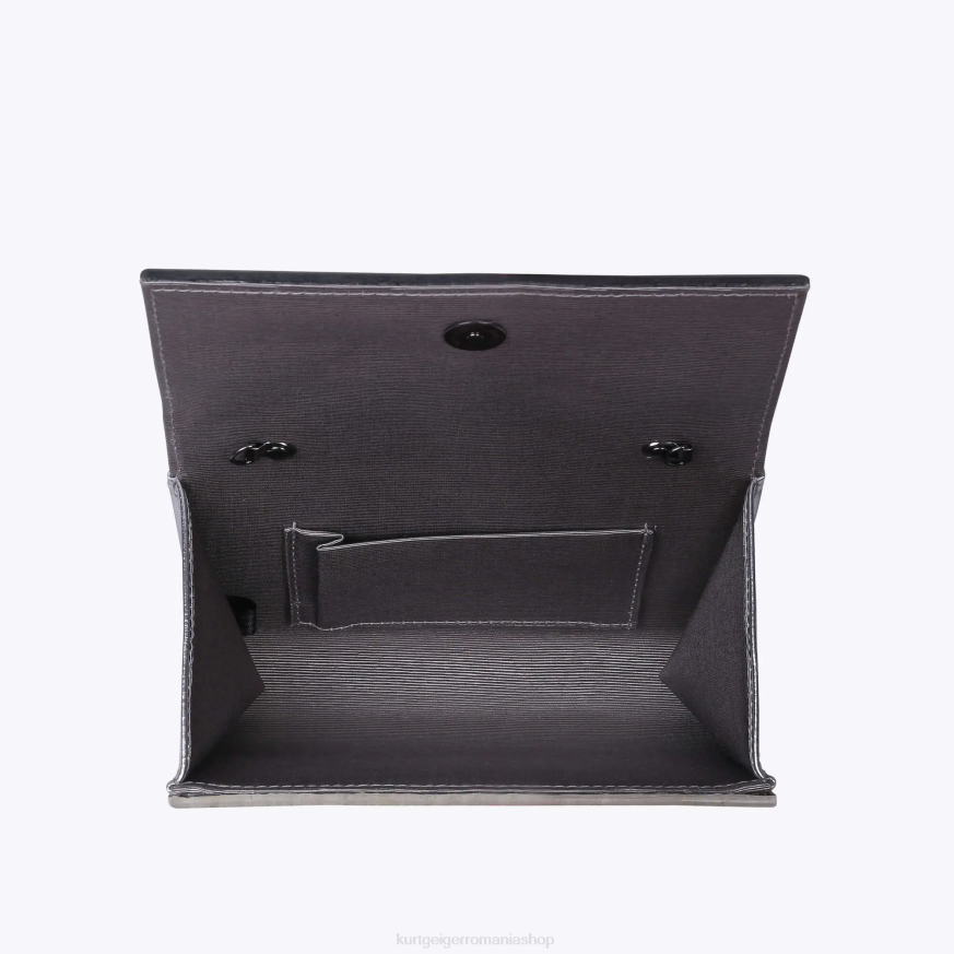 femei argint Kurt Geiger london party eagle clutch drench N02B264 | saci