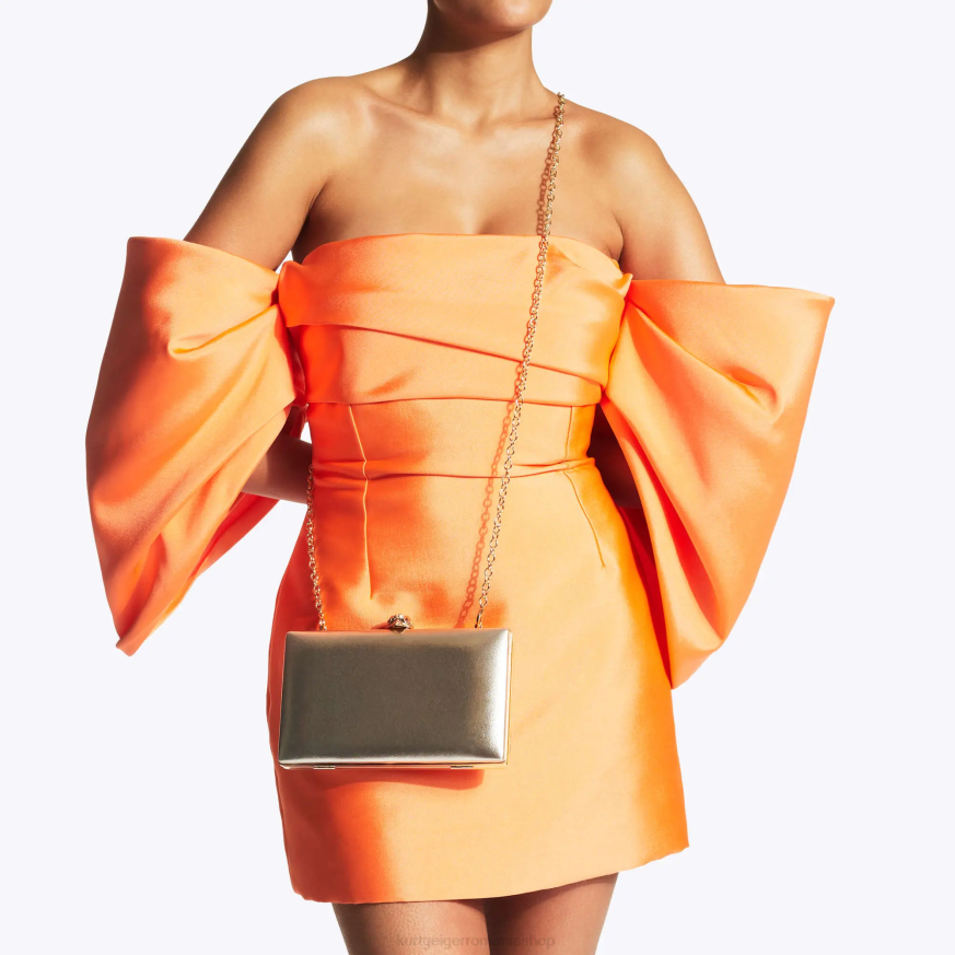 femei aur Kurt Geiger clutch Kensington cu cristal de Londra N02B59 | saci