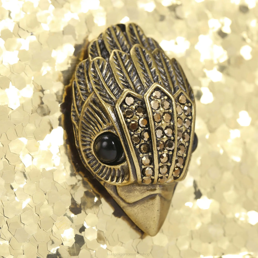 femei aur Kurt Geiger london party eagle clutch drench N02B262 | saci