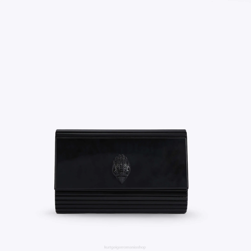 femei negru Kurt Geiger london party eagle clutch drench N02B263 | saci