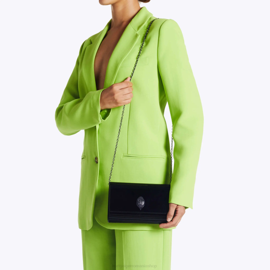 femei negru Kurt Geiger london party eagle clutch drench N02B263 | saci