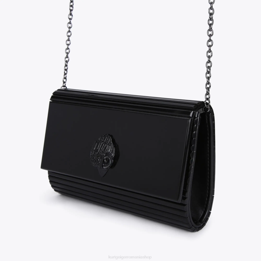 femei negru Kurt Geiger london party eagle clutch drench N02B263 | saci