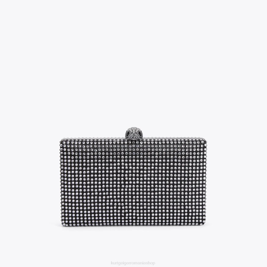 femei negru altul Kurt Geiger clutch Kensington cu cristal de Londra N02B57 | saci