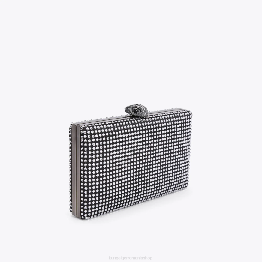 femei negru altul Kurt Geiger clutch Kensington cu cristal de Londra N02B57 | saci