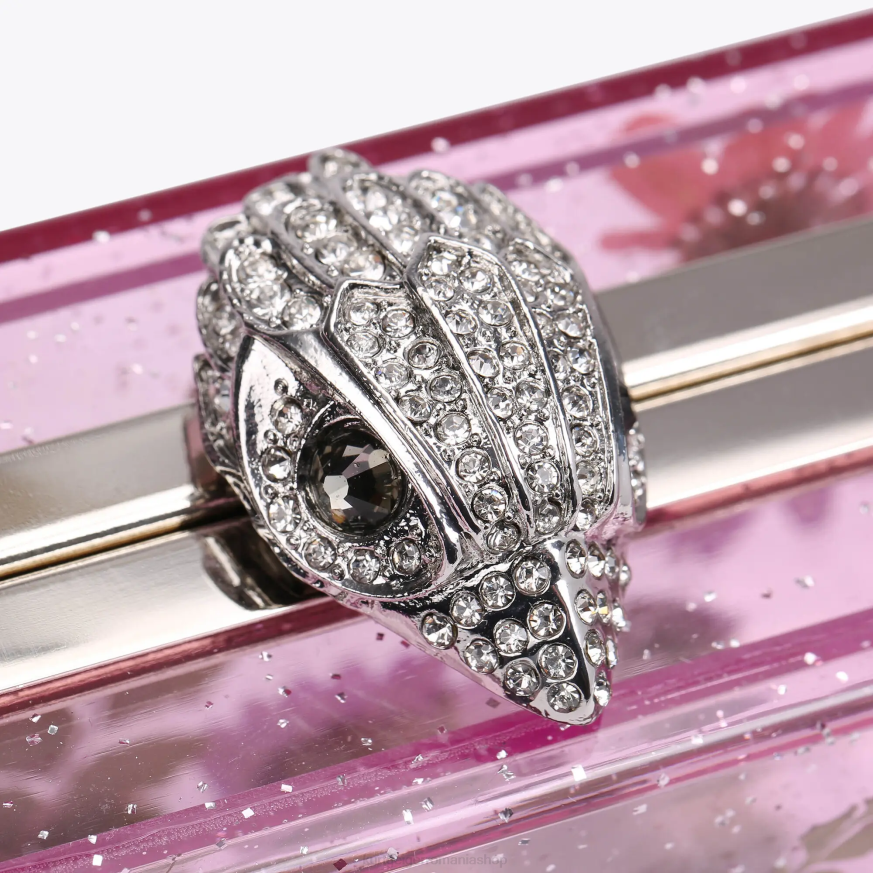 femei roz Kurt Geiger clutch cu flori din Londra N02B477 | saci