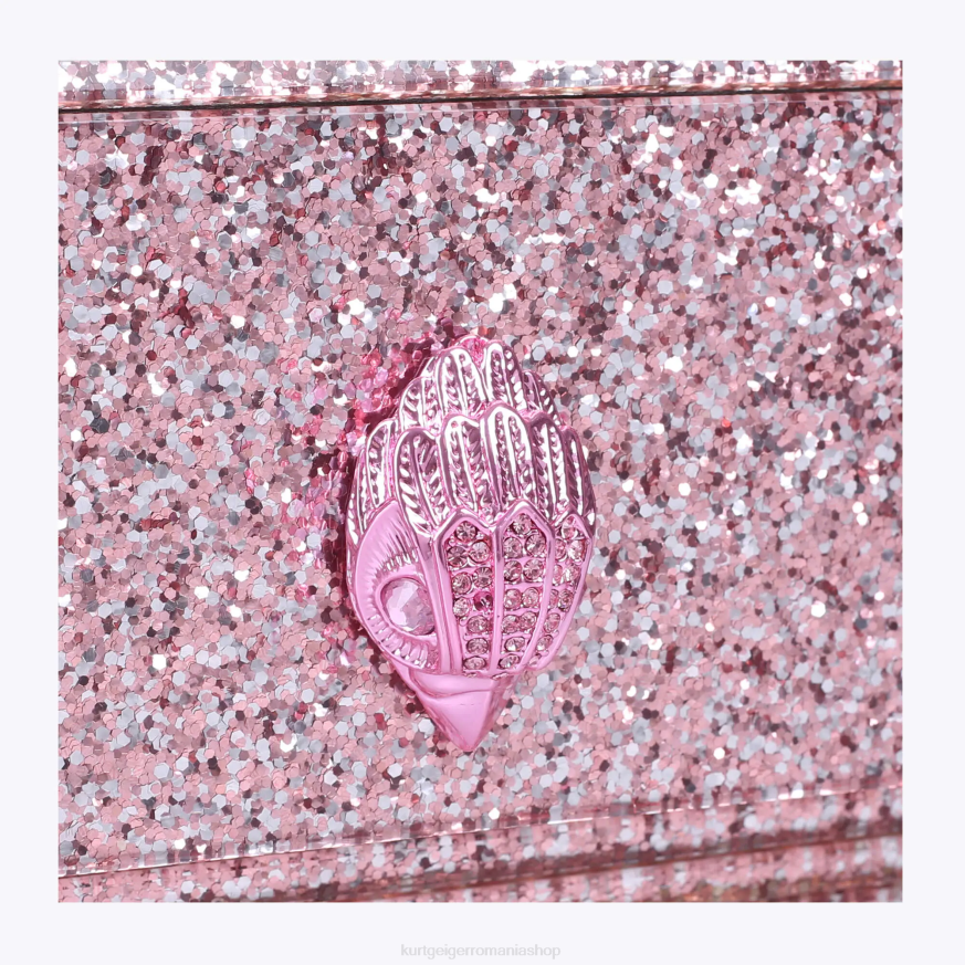 femei roz pal Kurt Geiger london party eagle clutch drench N02B261 | saci