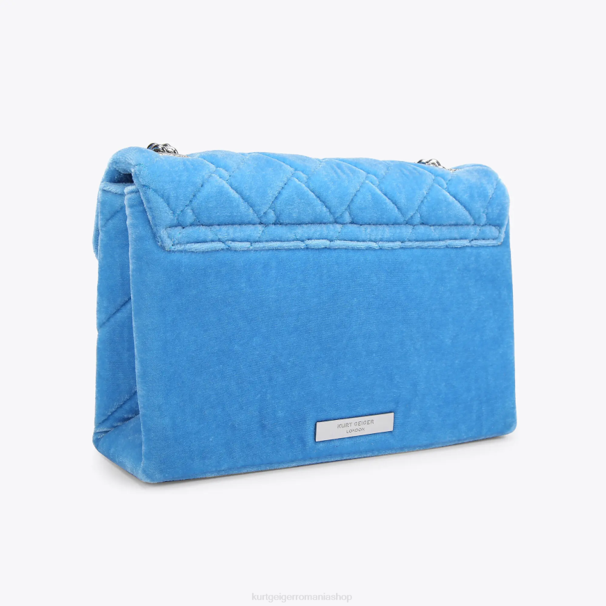 femei albastru Kurt Geiger london velvet medium kensington N02B107 | saci