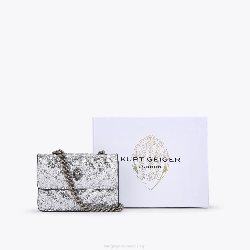 femei argint Kurt Geiger londra micro kensington N02B63 | saci