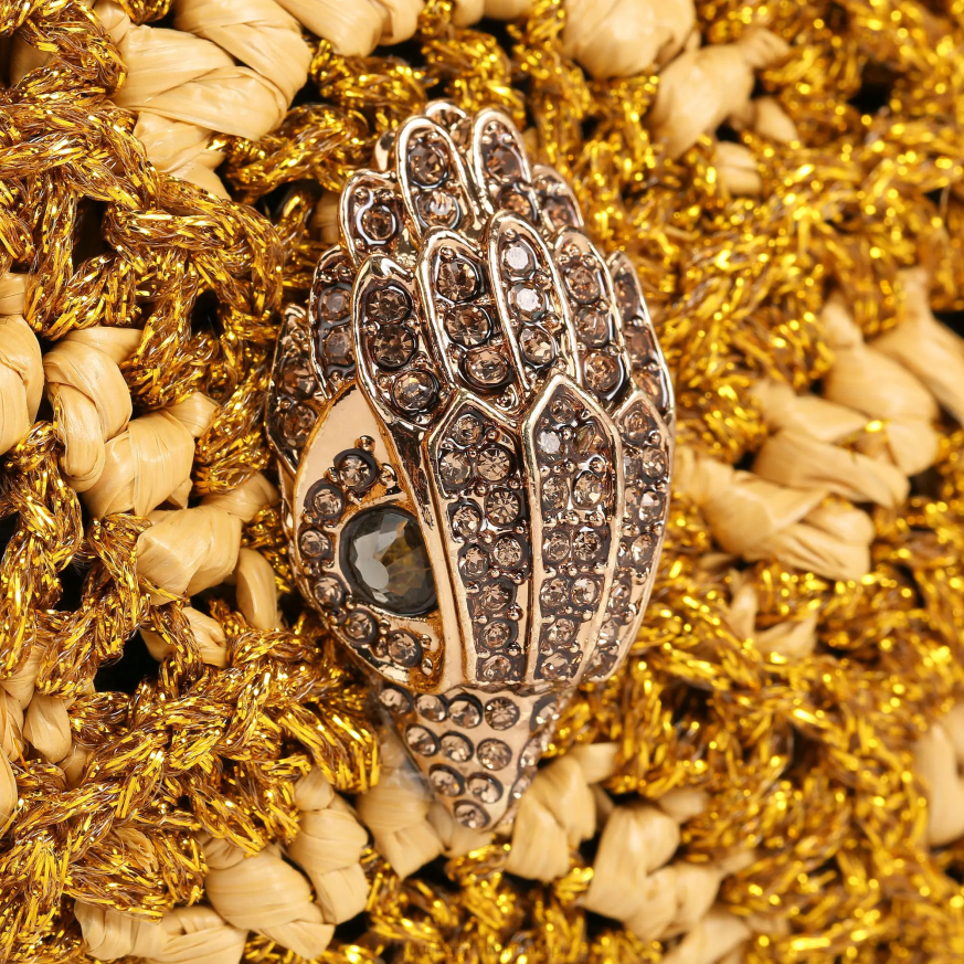 femei aur Kurt Geiger london croșetat multi crossbody N02B471 | saci