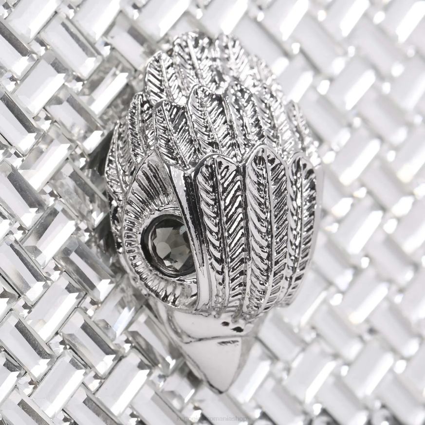 femei combinație de argint Kurt Geiger london shoreditch small cross body N02B129 | saci