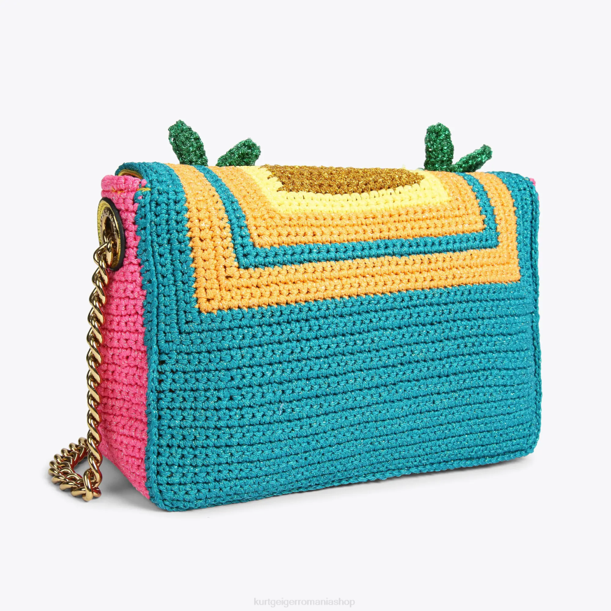 femei combinație de aur Kurt Geiger london crochet kensington N02B82 | saci