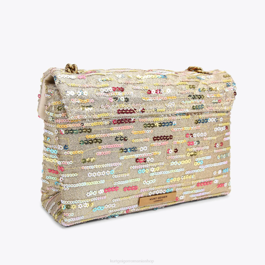femei combinație de aur Kurt Geiger london lurex medium kensington N02B52 | saci