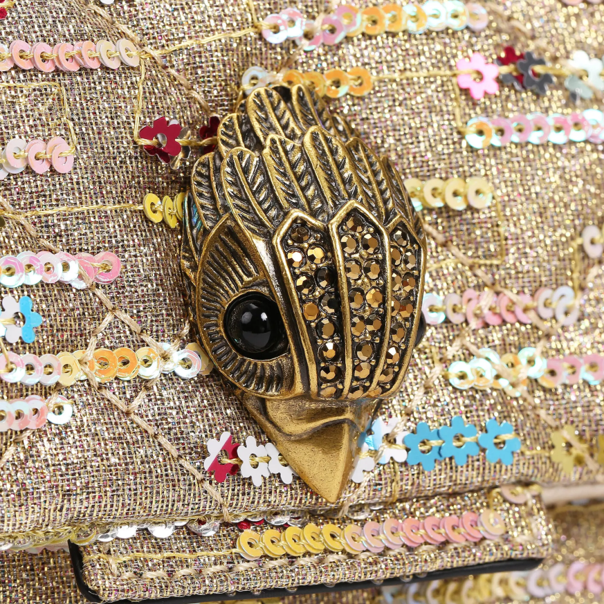 femei combinație de aur Kurt Geiger london lurex medium kensington N02B52 | saci