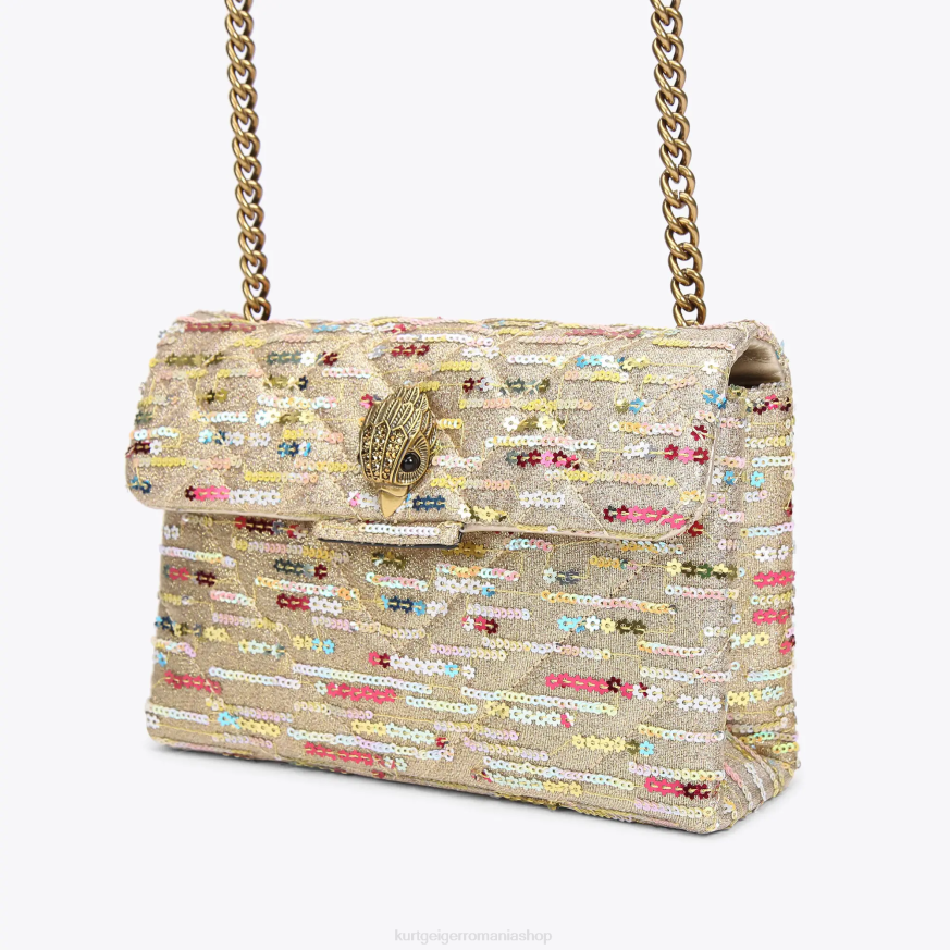 femei combinație de aur Kurt Geiger london lurex medium kensington N02B52 | saci