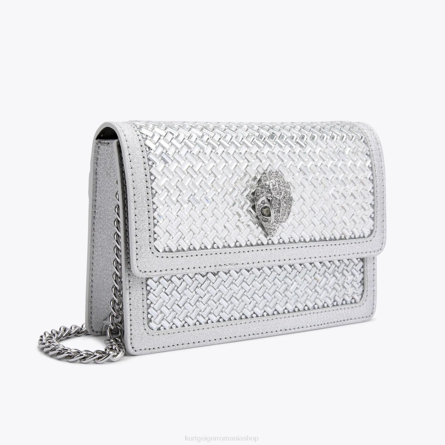 femei combinație de metal Kurt Geiger london shoreditch small cross body N02B130 | saci