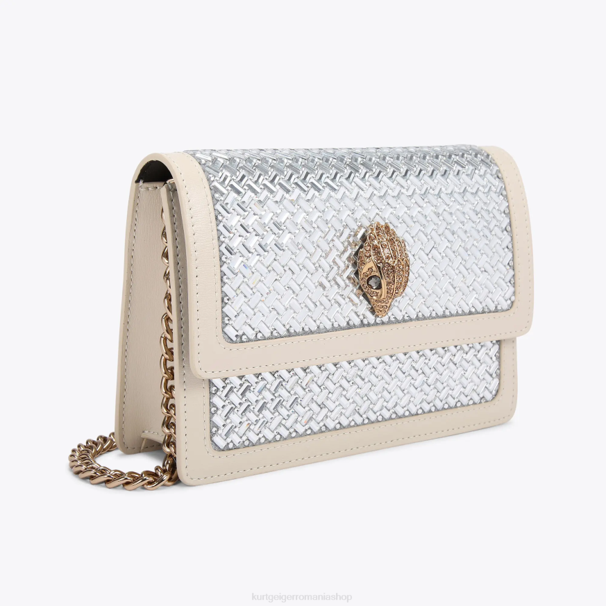 femei combinație de metal Kurt Geiger london shoreditch small cross body N02B133 | saci
