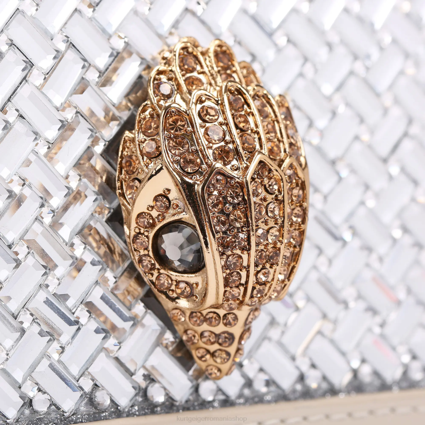 femei combinație de metal Kurt Geiger london shoreditch small cross body N02B133 | saci