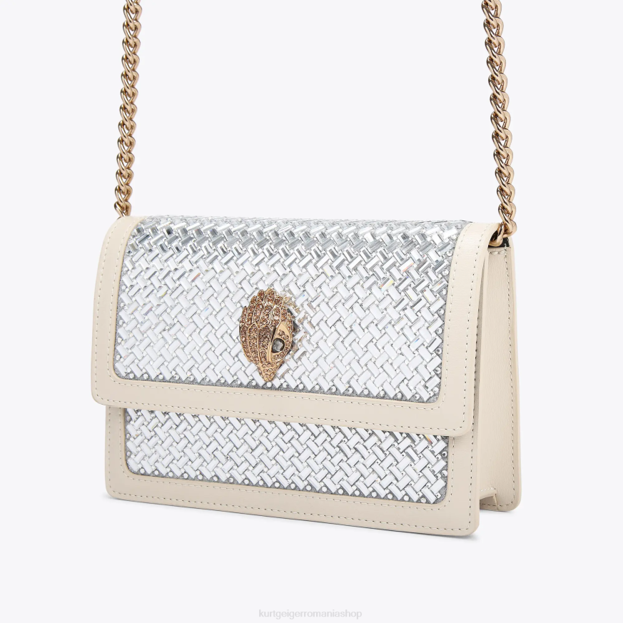 femei combinație de metal Kurt Geiger london shoreditch small cross body N02B133 | saci