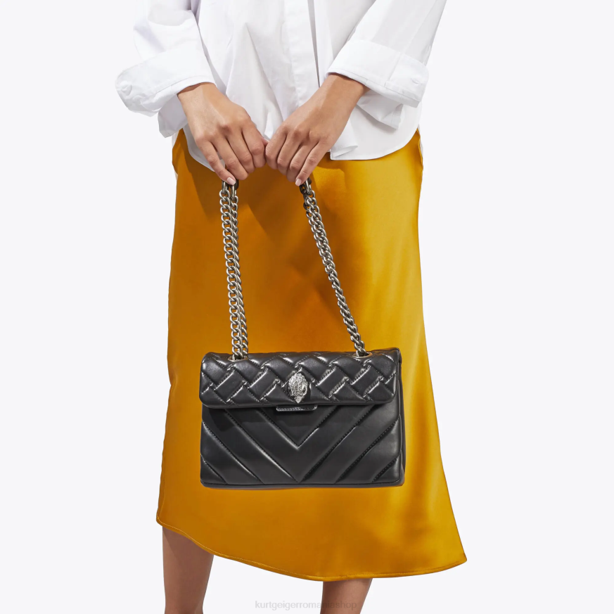 femei combinație de negru Kurt Geiger London piele Kensington N02B98 | saci