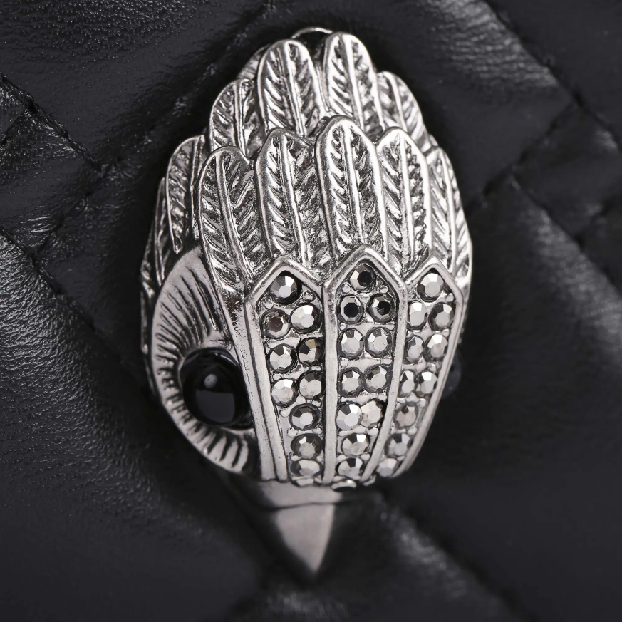 femei combinație de negru Kurt Geiger corp multi cross din piele london N02B278 | saci