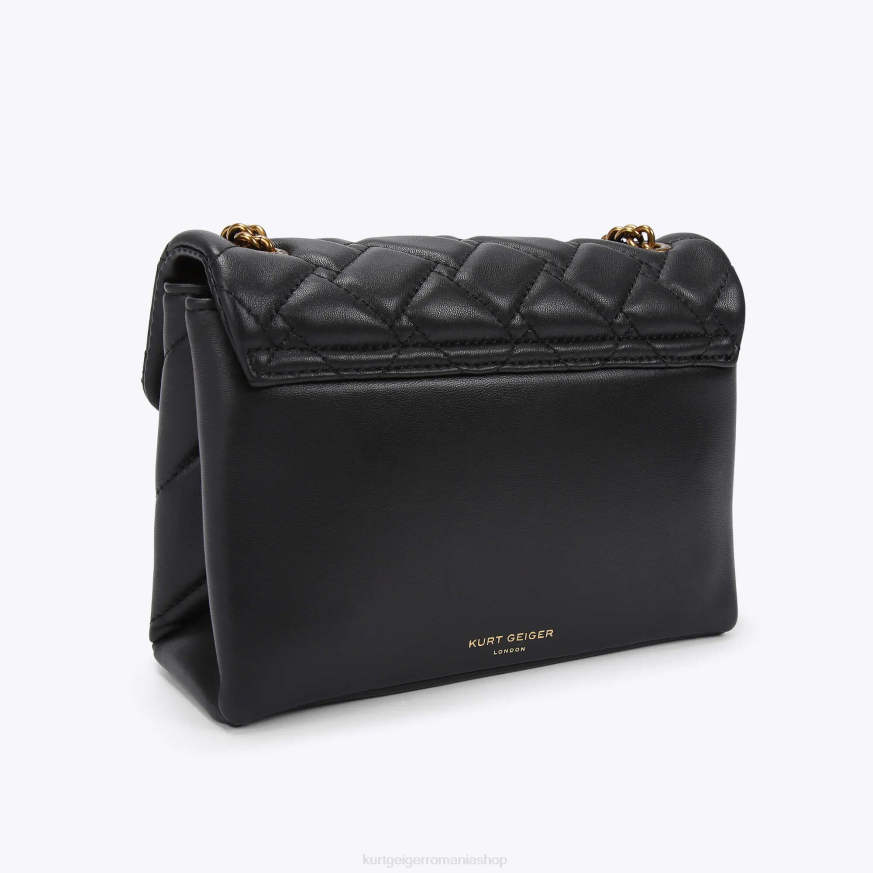 femei combinație de negru Kurt Geiger london medium kensington bag eye N02B80 | saci