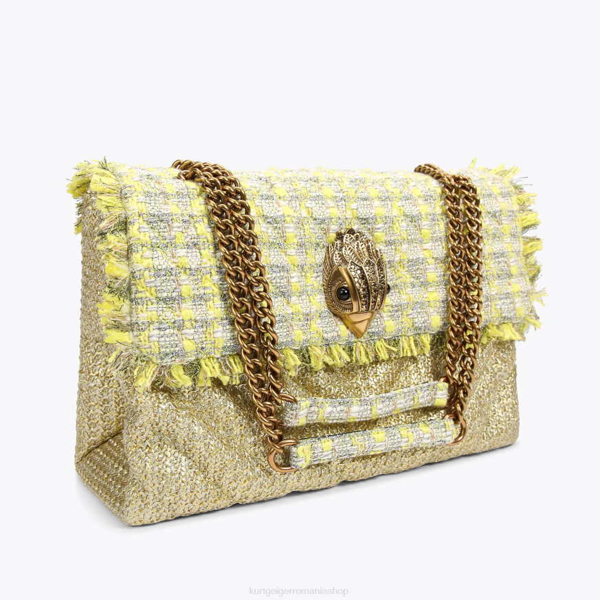 femei galben Kurt Geiger rafia londra xxl kensington N02B81 | saci