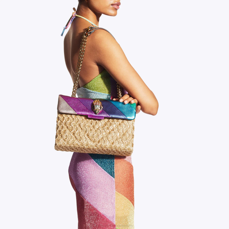 femei multi/altele Kurt Geiger geantă london rafia kensington N02B16 | saci