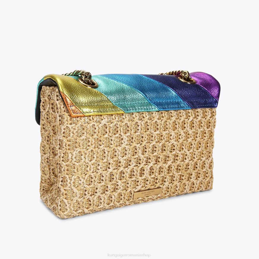 femei multi/altele Kurt Geiger geantă london rafia kensington N02B16 | saci