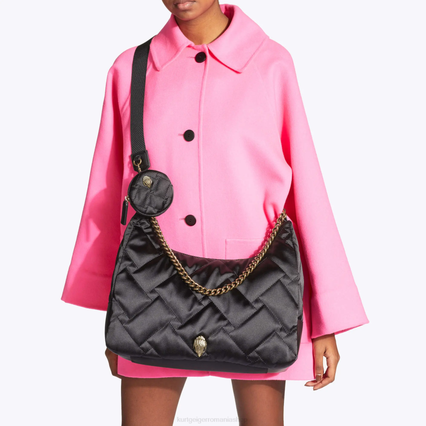 femei negru Kurt Geiger hobo mare reciclat din Londra N02B281 | saci