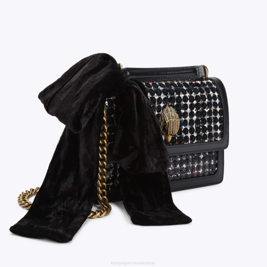 femei negru Kurt Geiger london shoreditch small cross body N02B140 | saci