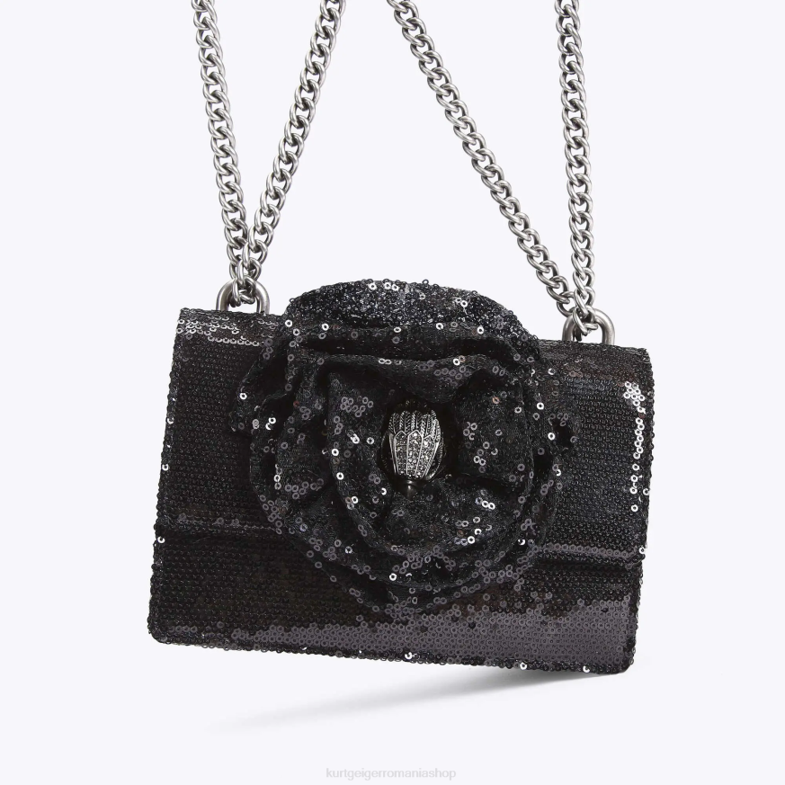 femei negru Kurt Geiger london shoreditch small crossbody N02B144 | saci