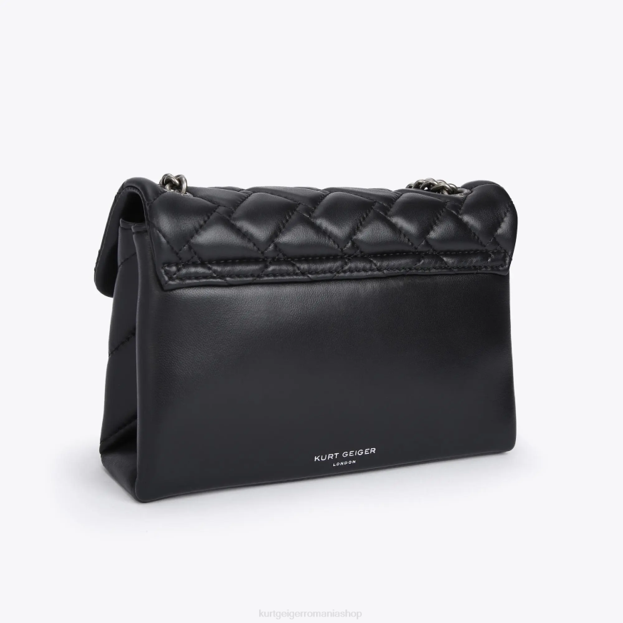 femei negru Kurt Geiger piele london mediu kensington N02B99 | saci