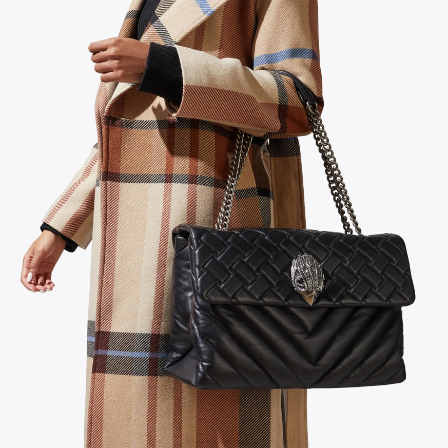 femei negru Kurt Geiger piele london xxl kensington N02B64 | saci