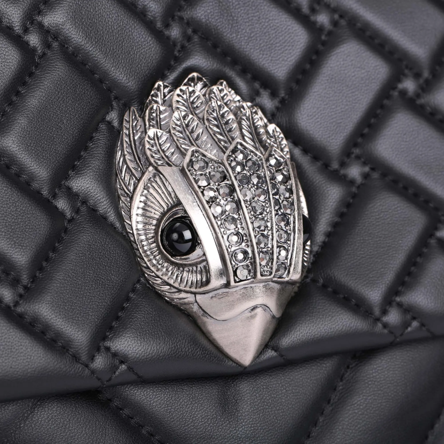 femei negru Kurt Geiger piele london xxl kensington N02B64 | saci