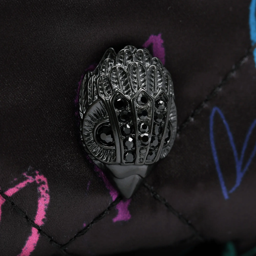 femei negru altul Kurt Geiger londra reciclat mic multi cross body N02B279 | saci