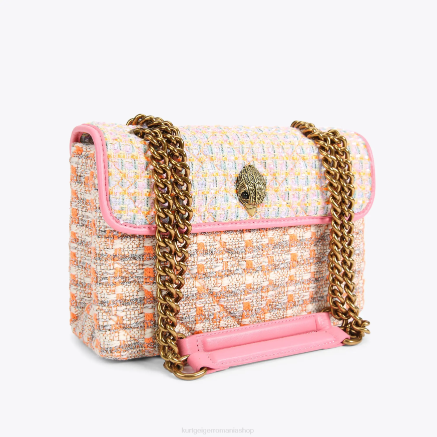 femei portocale Kurt Geiger geantă london tweed kensington N02B9 | saci