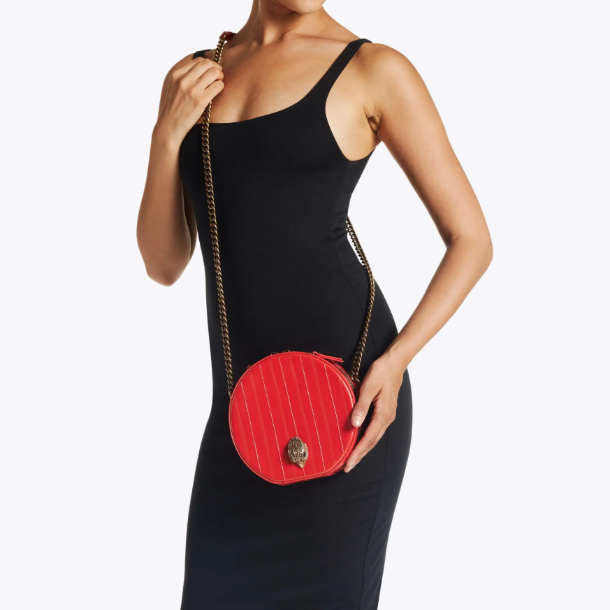 femei roșu Kurt Geiger geantă shoreditch rotundă londrană N02B139 | saci